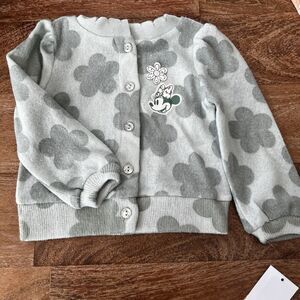 Disney Junior Girl's Minnie Mouse Cardigan, Green Multiple Sizes 12m 18m 3T